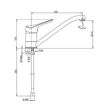 Смеситель для кухни Paini Pilot 04CR573 Хром