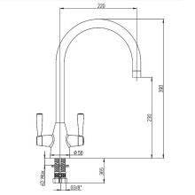 Смеситель для кухни Paini Cucina 64CR490KM Хром