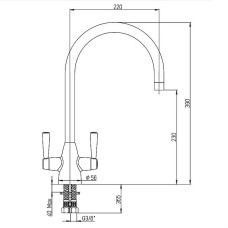 Смеситель для кухни Paini Cucina 64CR490KM Хром