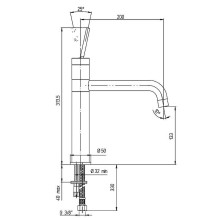 Смеситель для кухни Paini Cox 78CR579JOKM Хром
