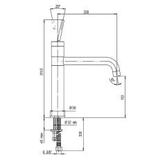 Смеситель для кухни Paini Cox 78CR579JOKM Хром