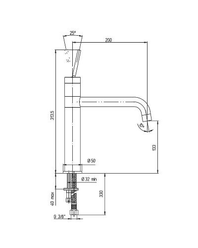 Смеситель для кухни Paini Cox 78CR579JOKM Хром