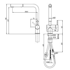 Смеситель для кухни Paini Cucina HDCR566KM Хром