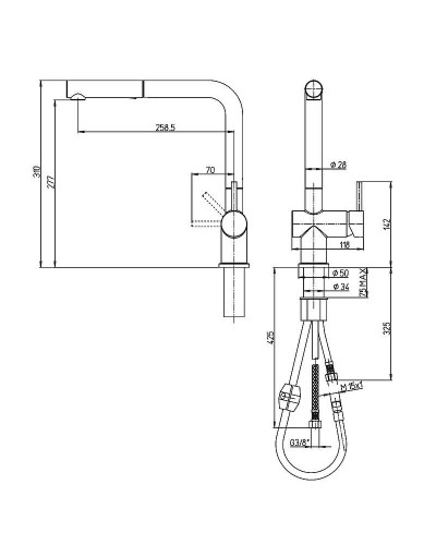 Смеситель для кухни Paini Cucina HDCR566KM Хром