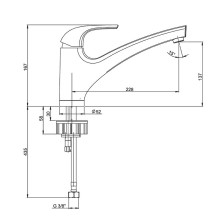 Смеситель для кухни Paini Magnum MGCR573 Хром