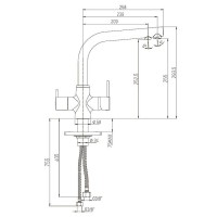 Смеситель для кухни Paini Arena 92CR6433VEB90DAKM Хром