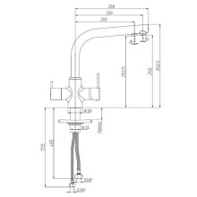 Смеситель для кухни Paini Arena 92CR6433VEB90DAKM Хром