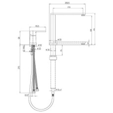 Смеситель для кухни Paini Arena 92CR569/5822FKM Хром