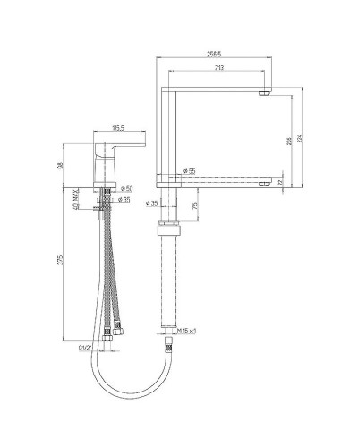 Смеситель для кухни Paini Arena 92CR569/5822FKM Хром