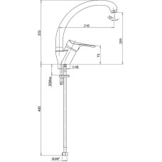 Смеситель для кухни Paini Pilot 04CR570LMKM Хром