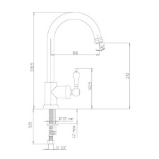 Смеситель для кухни Paini Duomo 88CR572L1US1KM Хром