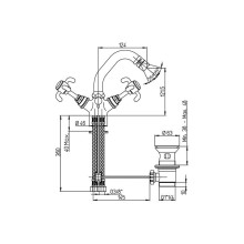 Смеситель для биде Paini Ornellaia 87CR251 Хром