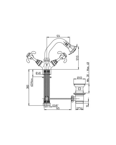 Смеситель для биде Paini Ornellaia 87CR251 Хром