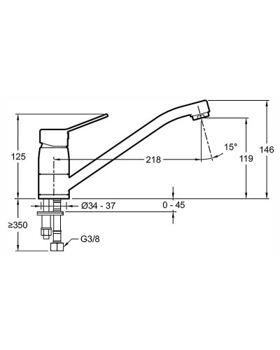 Смеситель для кухни Jacob Delafon EO E24161RU-CP Хром