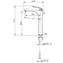Смеситель для раковины Timo Helmi 4011/03F Черный
