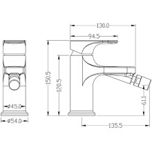 Смеситель для биде Boheme Spectre 456-MW Белый матовый