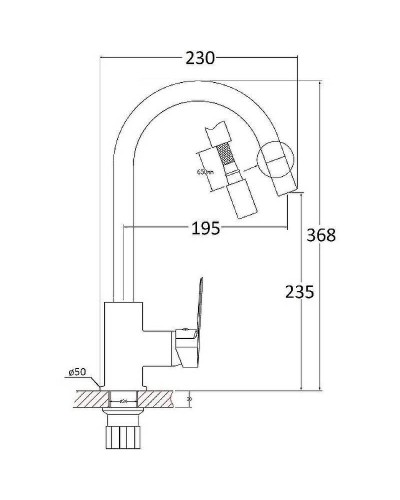 Смеситель для кухни Orange Alfi M34-000cr Хром