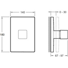 Встроенный переключатель на 3 потребителя Jacob Delafon Modulo E75413-CP