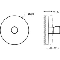 Переключатель на 3 выхода Jacob Delafon Modulo E98735-CP