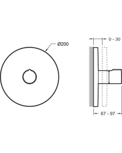 Переключатель на 3 выхода Jacob Delafon Modulo E98735-CP