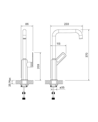 Смеситель для кухни Iddis Slide SLIGM00i05 Графит