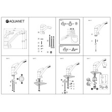 Смеситель для кухни Aquanet Kitchen AF777-44С 261840 Хром
