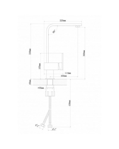 Смеситель для кухни Florentina Сильвер 313.15H.1123.306 Капучино