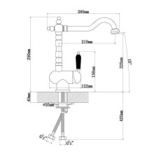 Смеситель для кухни Florentina Ария 313.08H.1113.107 Песочный