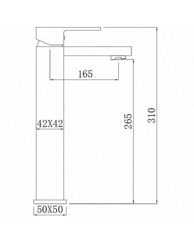 Смеситель для раковины Comforty FC045B-CMT 00004149950 Черный
