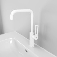 Смеситель для кухни Iddis Slide SLIWT00i05 Белый матовый