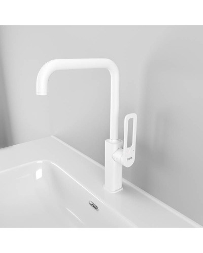 Смеситель для кухни Iddis Slide SLIWT00i05 Белый матовый