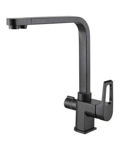 Смеситель для кухни ZorG Sanitary ZR334YF Черный металлик