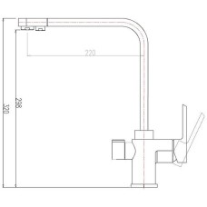Смеситель для кухни ZorG Sanitary ZR334YF Черный металлик
