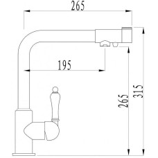 Смеситель для кухни ZorG Sanitary ZR320YF-33 Хром