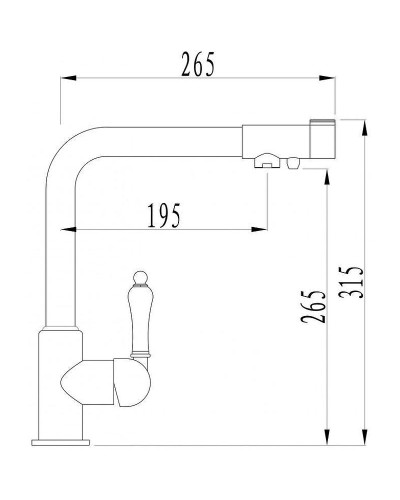 Смеситель для кухни ZorG Sanitary ZR320YF-33 Хром