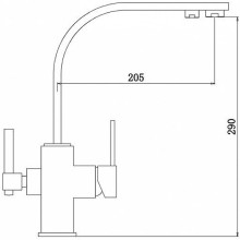 Смеситель для кухни ZorG Sanitary ZR332YFNICKEL Никель