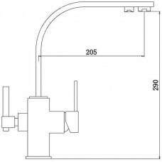 Смеситель для кухни ZorG Sanitary ZR332YFNICKEL Никель