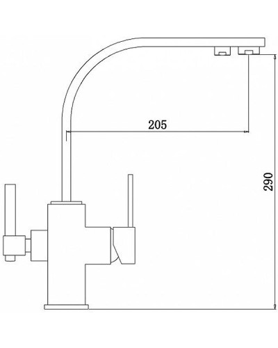 Смеситель для кухни ZorG Sanitary ZR332YFNICKEL Никель