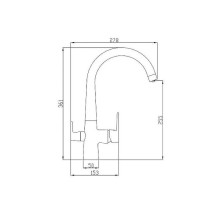 Смеситель для кухни ZorG Steel Hammer SH819BRONZE Бронза