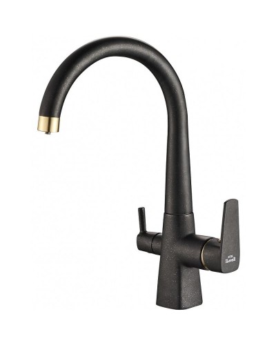 Смеситель для кухни ZorG Steel Hammer SH819BLACKBR Черный