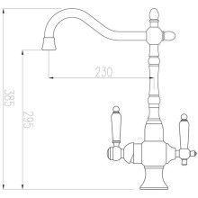 Смеситель для кухни ZorG Sanitary ZR336YF-50SATIN Сатин