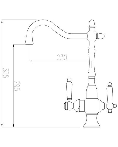 Смеситель для кухни ZorG Sanitary ZR336YF-50SATIN Сатин