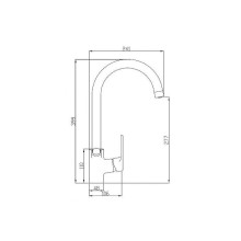 Смеситель для кухни ZorG Steel Hammer SH901BLACKBR Черный