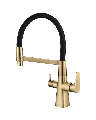 Смеситель для кухни ZorG Steel Hammer SH818-6BRONZE Бронза Черный