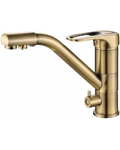 Смеситель для кухни ZorG Steel Hammer SH321BRONZE Бронза