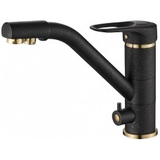 Смеситель для кухни ZorG Steel Hammer SH321BLACKBR Черный