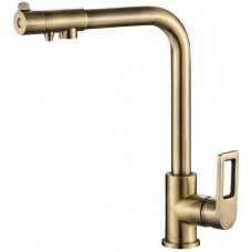 Смеситель для кухни ZorG Steel Hammer SH572BRONZE Бронза