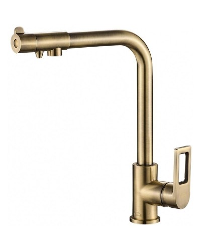 Смеситель для кухни ZorG Steel Hammer SH572BRONZE Бронза