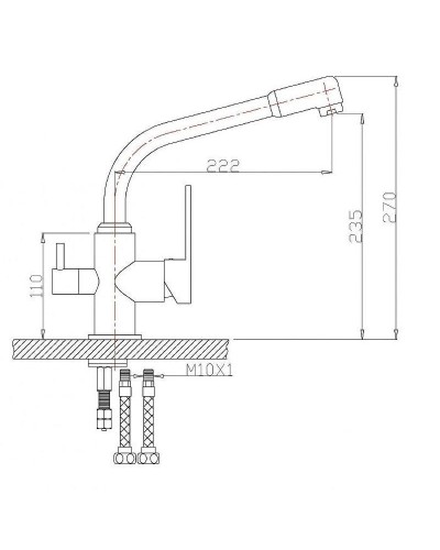 Смеситель для кухни ZorG Sanitary ZR319YF-33 Хром
