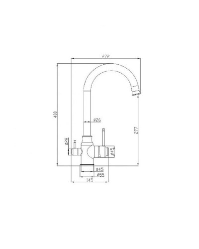 Смеситель для кухни ZorG Steel Hammer SH763BLACKBR Черный